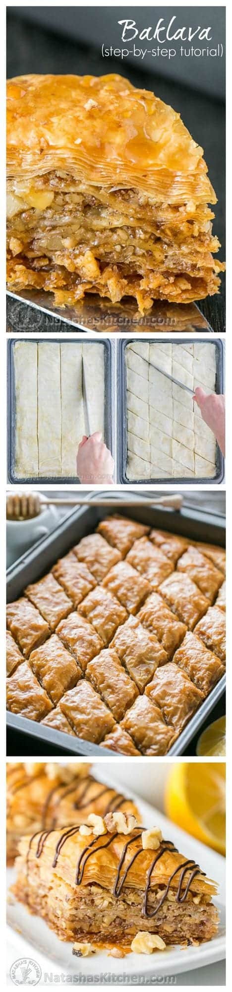 This baklava is flaky, crisp, tender and I love that it's not overly sweet. No store-bought baklava can touch this! | natashaskitchen.com