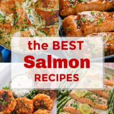collage of 4 best salmon recipes