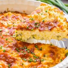 Savory cabbage pie loaded with cabbage and herbs. The batter makes it creamy and quiche-like. A golden cheesy crust takes this cabbage casserole over the top with a slight cheese pull when it's hot and fresh of the oven. | natashaskitchen.com