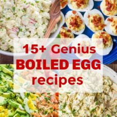 recipes with boiled eggs collage