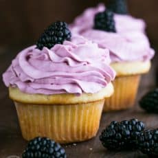These Greek Yogurt Cupcakes are so fluffy and delicious. They are just as quick to whip up as boxed cupcakes but they taste so much better!