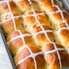Hot Cross Buns Recipe. I loved how super fluffy these are! Great Easter tradition! @natashaskitchen