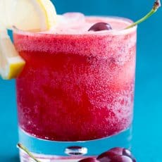 Best Cherry Lemonade! Combining club soda, cherry syrup and ice creates incredible fizz. Seriously, don't take your eye off this sparkling cherry lemonade! | natashaskitchen.com