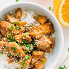 Easy Teriyaki Chicken Recipe that tastes better than takeout. This chicken teriyaki is a family favorite! Simple easy dinner idea. We served it over buttery white rice with broccoli. Yum! | natashaskitchen.com
