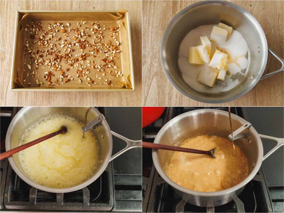 how to make English toffee step-by-step tutorial